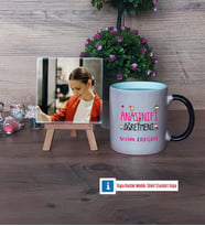 Anasınıfı Öğretmeni Fotoğraflı Dekoratif Taş, Kupa Bardak Beyaz Hediye Öğretmenler Günü Hediyesi (Model 9)