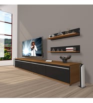 Decoraktiv Eko 200T Mdf Tv Ünitesi Tv Sehpası (Siyah - Ceviz)