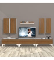 Decoraktiv Eko 8D Mdf Silver Tv Ünitesi Tv Sehpası (Beyaz - Ceviz)