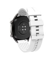 Samsung Galaxy Watch 4 5 6 7 FE 40 40 44 Classic 42 43 46 47 mm Kordon Silikon Ş (Beyaz)