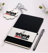 BK Gift Kişiye Özel Orman Endüstri Mühendisi Beyaz Defter Kalem Ve Anahtarlık Hediye Seti (Model 2)