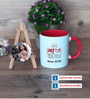 Drama Öğretmeni Kupa Bardak Beyaz ve Fotoğraflı Ahşap Anahtarlık Hediye Öğretmenler Günü Hediyesi (Model 2)