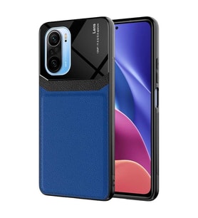 Xiaomi Redmi K40 Kılıf ?Zore Emiks Deri Görünümlü Kılıf (Lacivert)