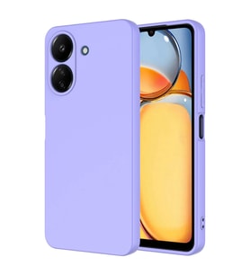 Xiaomi Poco C65 Kılıf İçi Kadife Lansman Kapak (Lila)