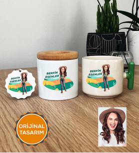 Kişiye Özel Karikatürlü Ziraat Mühendisi Hediye Seti T Kupa, Kalemlik, Anahtarlık Kadın Ziraat Mühendisine Mühendisler Günü Hediyesi (Yeşil)
