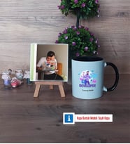 Developer Fotoğraflı Dekoratif Taş, Kupa Bardak Beyaz Hediye (Model 11)