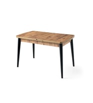 Kelebek Açılır MDF Sadece Yemek Masası 90*140cm (Siyah)