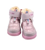 SİA ÇANTA BOOT'S ÇIRTLI & BAĞÇIKLI ORTAPEDİK  & ANATOMİK SAĞLAM KAYMAZ TABANLI UZUN KONÇLU İÇİ KÜRKLÜ NEFES ALAN ÇOCUK SNOW BOOT (A.Pembe)