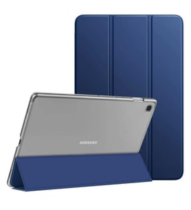 Samsung Galaxy Tab A7 Lite T220 T225 T227 Kılıf PU Deri Smart Standlı Case (Lacivert)