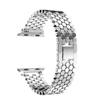 Apple Watch 44mm KRD-30 Metal Kordon (Gümüş)