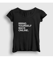 Presmono Kadın Beyaz Online Westworld T-Shirt 224887tt (Siyah)