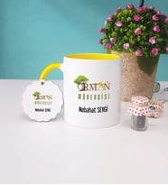 Orman Mühendisi Kupa Bardak ve Anahtarlık (Sarı)