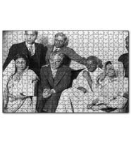Cakapuzzle Charlie Chaplin ve Gandhi  Puzzle Yapboz MDF (Ahşap) (500 Parça)