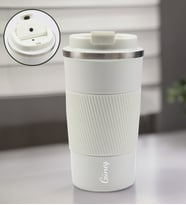 Kişiye Özel 500 ML Çelik Termos (Beyaz)