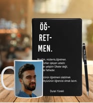 Öğretmenler Gününe Özel Defter Kalem Ve Kupa Seti (Model 3)