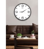 Modern Duvar Saati Siyah - 29 cm (Antrasit)