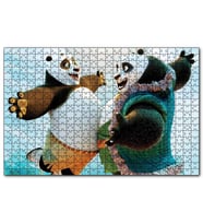Cakapuzzle Kungfu Panda Usta ve Çırak  Puzzle Yapboz MDF (Ahşap) (500 Parça)