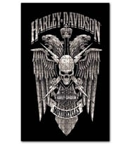 Cakapuzzle Eski Harley Davidson Görseli Puzzle Yapboz MDF (Ahşap) (1000 Parça)