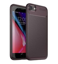 Vendas iPhone 8 Deep dizayn auto focus tasarımlı silikon kılıf (KAHVE)