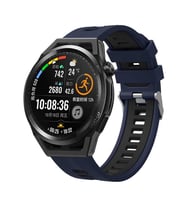 Samsung Galaxy Watch 4 5 6 7 FE 40 40 44 Classic 42 43 46 47 mm Kordon Çift Renk (Lacivert)