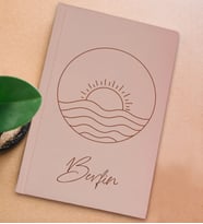 BK Gift Kişiye Özel İsimli Sert Kapaklı Pudra Pembesi Defter, Arkadaşa Hediye, Yeni İş Hediyesi, Anı Defteri, Doğum Günü Hediyesi (Model 7)