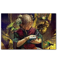 Cakapuzzle İncil Okuyan Kız ve Egzotik Kuşlar  Puzzle Yapboz MDF (Ahşap) (255 Parça)