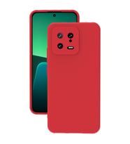 Xiaomi 13 Kılıf Kamera Korumalı Silikon Rubber Arka Kapak (Kırmızı)