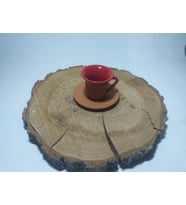 TOPRAK TÜRK KAHVESİ FİNCAN (Kırmızı)