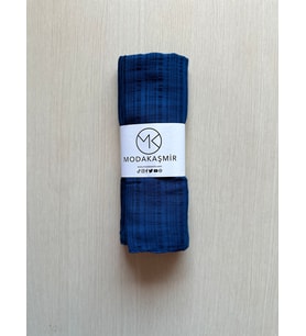 Moda Kaşmir Misto Pamuklu Eşarp (Saks)