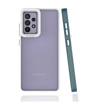 Samsung Galaxy A52 Kılıf Koruyucu Mat Mima Kapak (Koyu Yeşil)