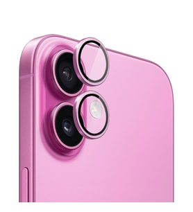 Microsonic Apple iPhone 16 Plus Tekli Kamera Lens Koruma Camı Yeşil (Pembe)