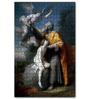 Cakapuzzle Hz. İbrahim Dur Allahı Dinle Görseli Puzzle Yapboz MDF (Ahşap) (500 Parça)