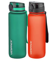 Uzspace 2'li Tritan Matara Seti 800 ml 14 Farklı Renk Seçeneği FiftyFifty (Haki)