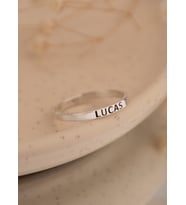 Özelleştirilebilir İnce Yüzük 925 Ayar Unisex Gümüş Yüzük (Gümüş)