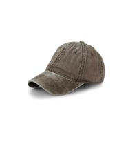Şapka Düz Eskitme Unısex Kot Şapka Cap Şapka Erkek Kadın Şapka Snapback (Kahverengi)