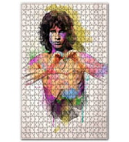 Cakapuzzle Jim Morrison Kalp Figürü Görseli Puzzle Yapboz MDF (Ahşap) (255 Parça)
