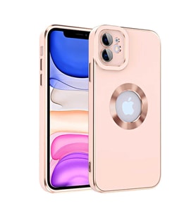 Apple iPhone 12 Kılıf Zore Kongo Renkli Şık Tasarım Kılıf (Rose)