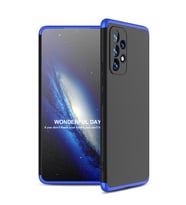 Galaxy A53 5G Kılıf Zore Ays Full Koruma Kılıf (Siyah-Mavi)