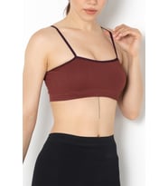 Miorre Seamless Dikişsiz Crop Tişört-111 (Bordo)