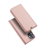 DUX DUCİS iPhone 12 Mini Kılıf Mıkantıslı Kapaklı Flip Cover Kılıf Skin X Series Flip Case (Pembe)