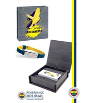 Fenerbahçe Orijinal Lisanslı Fashion Ayarlanabilir Bileklik Hediyelik Kutulu (Sarı-Lacivert)