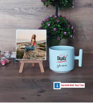 Diyaliz Hemşiresi Fotoğraflı Dekoratif Taş, Kupa Bardak Beyaz Hediye Tıp Bayramı Hediyesi Hemşireler Günü Hediyesi (Model 12)