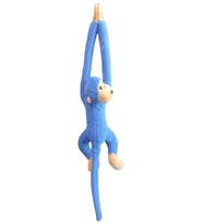 Elleri Yapışan Oyun Ve Uyku Arkadaşı 70 Cm Peluş Maymun Oyuncak - Premium Kumaş (Mavi)
