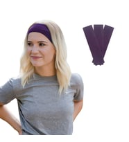 Saç Bandı 3lü Spor Kadın Erkek Saç Bantları Elastik Kaymaz İnce Ter Emici Esnek Genç Saç Bandı Bandana Kadın Makyaj Yüz Yıkama Koşu Dans Fitness Yoga Pilates Bisiklet İçin Saç Bandı Taç Kadın Erkek Pamuk Egzersiz Ter Bandı Kafa Bandı Seti (Mor)