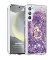 Microsonic Samsung Galaxy S24 Kılıf Glitter Liquid Holder Pembe (Mor)