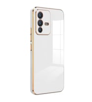 Microsonic Vivo V23 5G Kılıf Olive Plated Yeşil (Beyaz)
