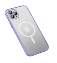 iPhone 12 Pro Kılıf Zore Mokka Lens Koruyuculu Wireless Kılıf (Lila)