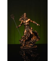 Narçiçeği Takı ve Hediyelik Eşya Özel Tasarım Antik Yunan Deniz Tanrısı Poseidon Orta Boy Gold / Bronz Heykel Biblo (Bronz)