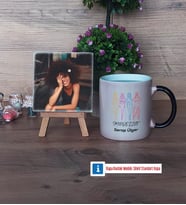 Modelist Fotoğraflı Dekoratif Taş, Kupa Bardak Beyaz Hediye (Model 9)