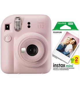 Fujifilm İnstax Mini 12 Fotoğraf Makinesi+Askı+pil+20'li film (Pembe)